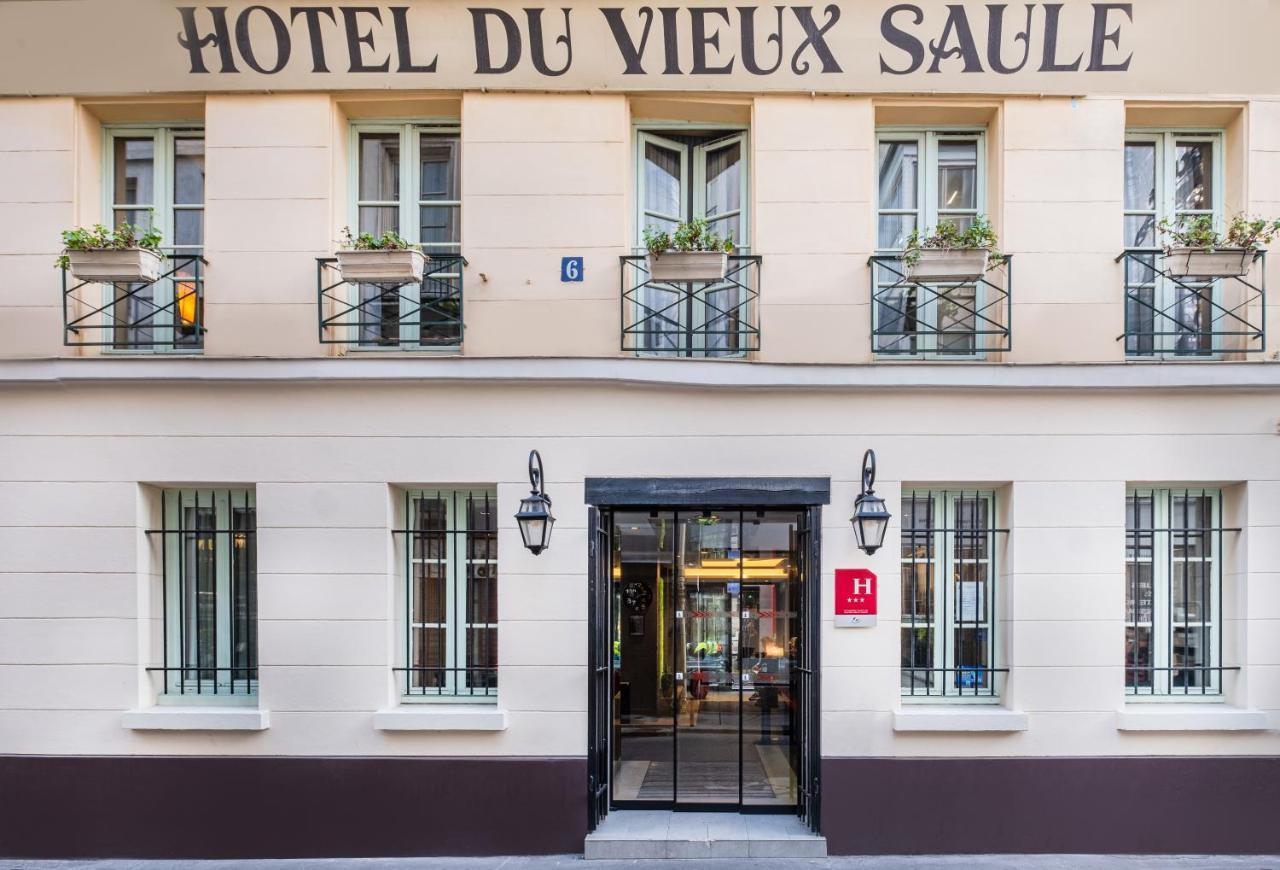 Hotel Du Vieux Saule Paris Bagian luar foto