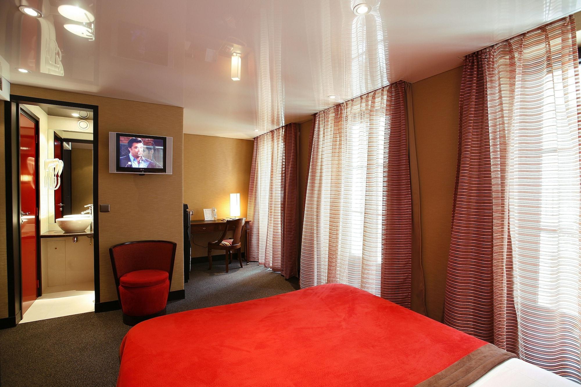 Hotel Du Vieux Saule Paris Bagian luar foto
